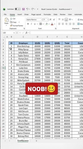 Highlight every other row in excel! #excel #exceltips #exceltricks #spreadsheet