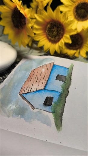 trying to get over my art block💜#watercolor #fyp #easypainting #subscribers #moodmusic