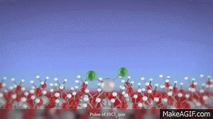 Animation of atomic layer deposition of hafnium oxide on Make a GIF