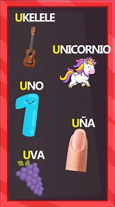 Palabras con la letra U #vocals #vocales #escolar | Cuentos y Aventuras Felices