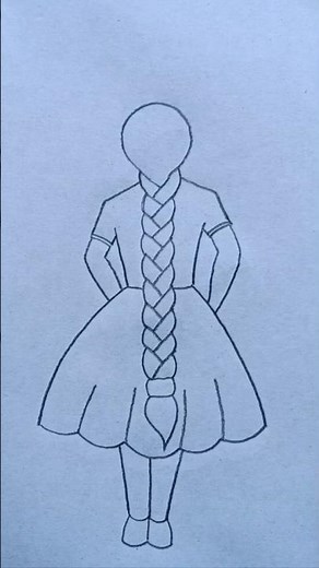 Beautiful girl drawing step by step easy #drawing #art #easydrawing