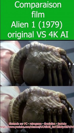 Comparison of the original Alien film (1979) vs. the 4K AI version #alien #comparison #4k #ai