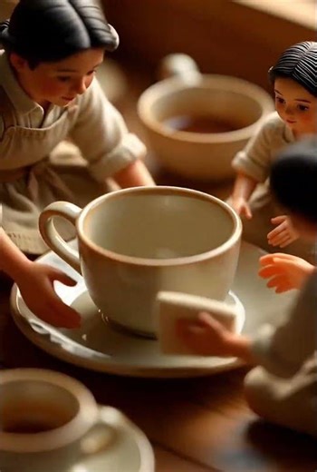 Tiny People Make Tea ☕| CinematicAI Short #ai #aivideo #asmr #cooking #recipe #tea #viral #trending
