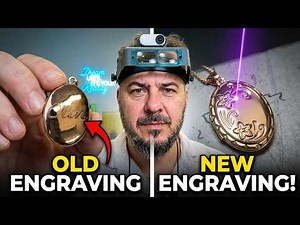 Can engraving be removed from a locket and then be re-engraved? #jewelrytips #locket #engraving