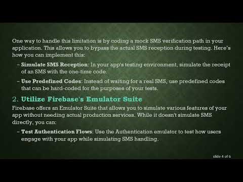 Can’t Receive SMS in Firebase Test Lab? Here’s What You Need to Know!
