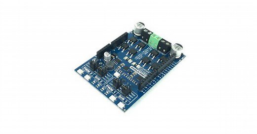10Amp 7V-30V DC Motor Driver Shield for Arduino (2 Channels)