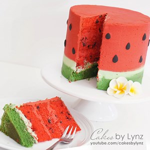 71K views · 341 reactions | W A T E R M E L O N C A K E //⁠ On...