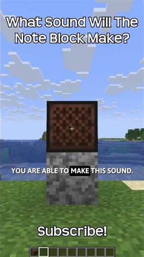 What Sound Will The Note Block Make When Placed On Diorite? In Minecraft!