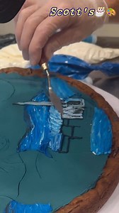 Starry Night cookie cake. Enjoy. Scott’s🎂🎨 | Scott’s Cake Art