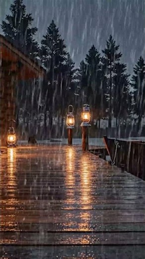 Heavy Rain and Thunderstorm Night Ambience for Sleep, Relaxation and Meditation