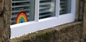 Children's handmade rainbows are popping up in windows all over the UK – here's why