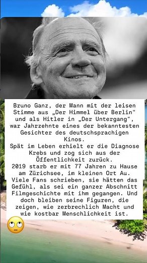 Bruno Ganz: Ein stiller Gigant des deutschsprachigen Kinos