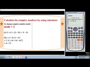 # Grade 12 Math (Calculating complex numbers by using calculator)