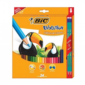 Lápices de colores Bic Evolution 24 colores