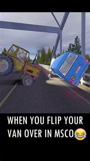 My Summer Car Online Side Flipped Van #shorts #mwc #mysummercar