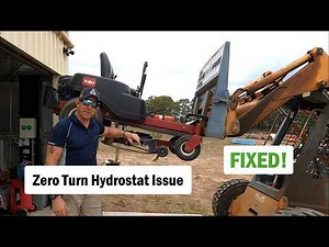 Zero Turn Hydrostatic Transmission Fix - Toro Timecutter Mower SS 4225