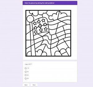 Digital Coloring Pages with Google Forms - Distance Learning