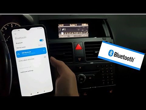 Connect your phone with Bluetooth for Calls in Mercedes-Benz C-Class w204