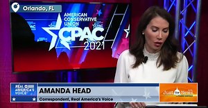 Amanda Head, Correspondent, Real America's Voice - live CPAC update V