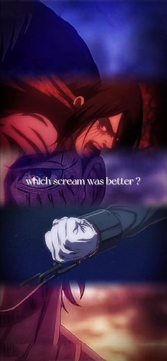 Which scream was better ?🥶😰#eren #attackontitanseason4 #edit #aotfan #blowitup #viral #crazyscream #anime #foryoupage #goosebumps #fyp