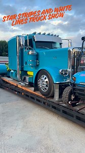 7.2K views · 171 reactions | On Road...Star Stripes and White Lines Truck Show #trucks #trucks #peterbilt #peterbilttruck #freightliner #freightlinercascadia #freightlinerclassic #kenworth #kenworthtrucks #dailytrucks #truckstop #customtrucks #stainlesssteel #instagramtrucks #bigcars #bigcarmafia #trucklights #kenworthw900 #18wheeler #Dominguezironwork #truckshow #showtruck | Dominguez Iron Work | Facebook