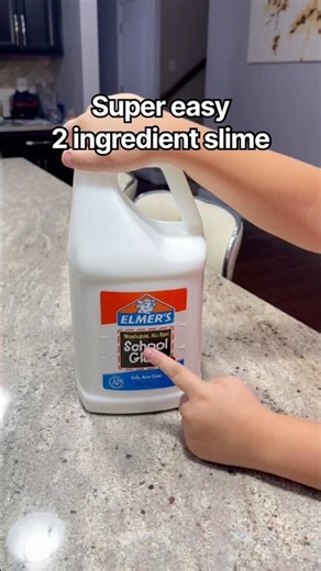 Here’s how to make my super easy two ingredient slime.