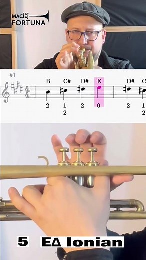 How to play E Major scale on Trumpet