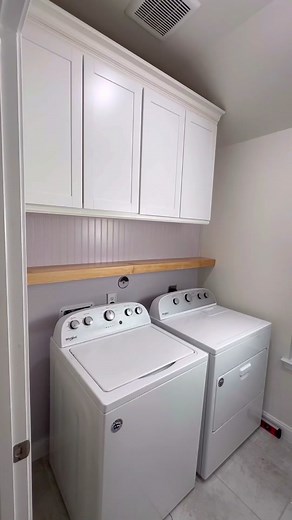 Laundry Room Window Roman Shade Update