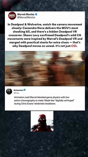 24K views · 11 reactions | Marvel Deadpool VR vs. MCU's mnost shocking kill in Deadpool & Wolverine. #DeadpoolAndWolverine #MCU #MarvelSecrets #DeadpoolVR #ShawnLevy #VFXBreakdown #CassandraNova #ChrisEvans #FilmAnalysis #BehindTheScenes #DeadpoolVR #marvel #deadpool3 | Viralityvide 2.o | Facebook