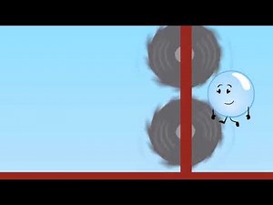 BFDI Short - Running at top of hurdle challenge in nutshell