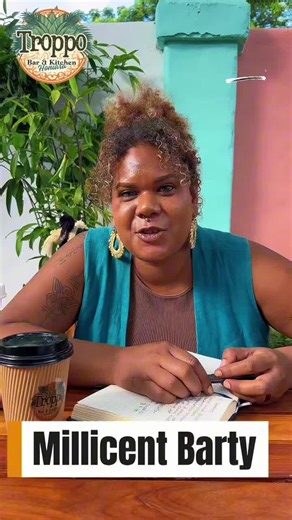 A visionary woman at ease🔥 Millicent Kameni Barty enjoying her PNG coffee at Troppo Bar & Kitchen☕ King Solomon Hotel👑🇸🇧 #islandlife #solomonislands #reelsviralシfb #reelkingz #reelsviralシfb