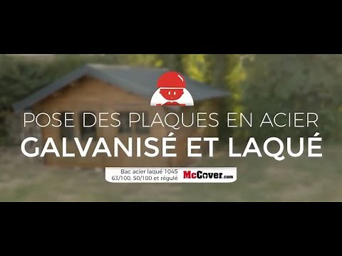 Montage et conseil de pose des BACS ACIER LAQUÉ 1045 MCCOVER sur une couverture de toiture