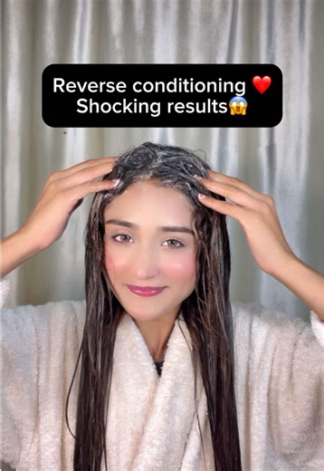 Reverse Hair Wash Method for Silky Hair at Home