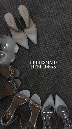 Bridesmaid heels to swoon over! #bridesmaidheels #modernbride #pointtoeheels #bridesmaidinspo #bridalwardrobe