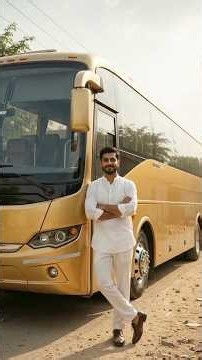 Building a Full-Size LUXURY GOLDEN BUS From Scratch! 🚌✨ #DIY #Woodworking#viral#trending #shorts