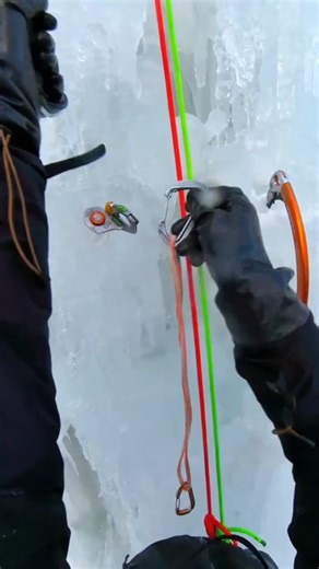 Leonardo Iezzi on Instagram: "Top rope hero in the making! 🦸 Cleaning draws like a pro (sort of). Ice climbing: harder than it looks. 😂 #IceClimbing #TopRope #ClimbingLife #FunnyClimbing #ClimbingFails #WestCoastCanada"