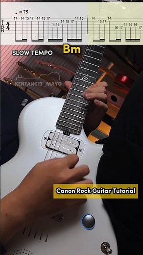 Canon Rock Guitar Tutorial #canonrock #guitartabs #guitartutorial #guitarsolo #guitar