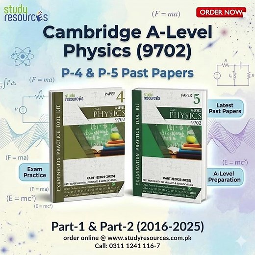 Cambridge A-Level Physics (9702) | Complete Study & Exam Preparation📝