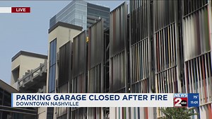 Downtown Nashville library garage closed after fire