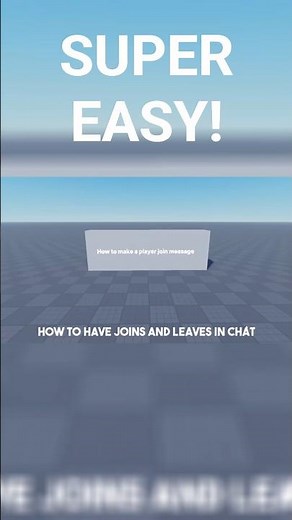 Make Your Roblox Game Look 10x Better With This Join & Leave System! #shorts