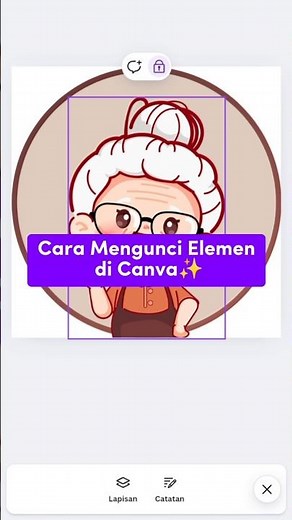 How to lock elements or text in Canva✨ #1day1tutorial #Canvabeginner