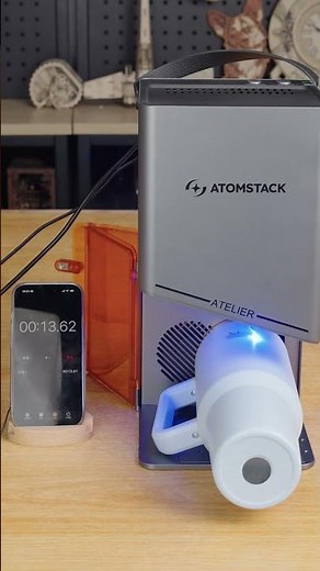 26 Seconds: From Ordinary to Custom#atomstackatelier #laserengraving #customcup #diy #atomstack