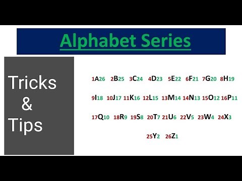 Alphabet Series | ABC series | Verbal Intelligence Question