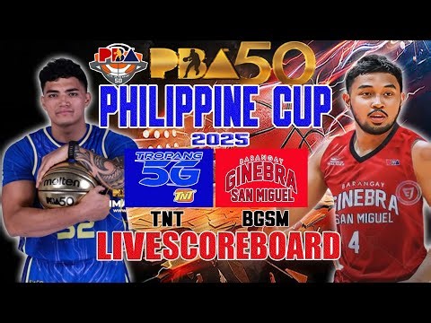 PBA LIVE🔴| TNT TROPANG 5G vs BARANGAY GINEBRA | Philippine Cup 2025 | Live Scoreboard & Play-by-Play