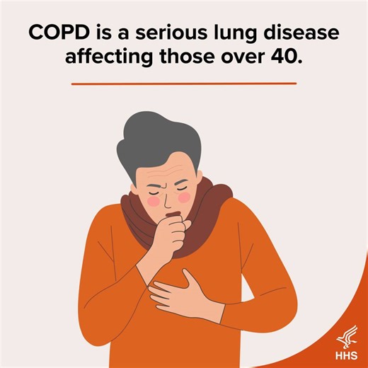 Nearly 16 million Americans have chronic obstructive pulmonary disease (COPD). Millions more have it and don’t know it. 🫁 Symptoms include ongoing coughing, shortness of breath, wheezing, and chest tightness. Learn more on COPD Awareness Day from Learn More Breathe Better at https://bit.ly/4fbyutW. | U.S. Department of Health and Human Services