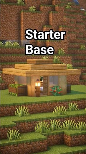 Minecraft Starter House Build Tutorial 🏠| Easy Survival Base Idea | #Minecraft