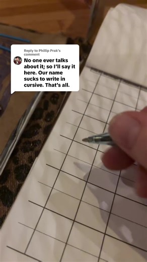 Replying to @Phillip Prak | Cursive Writing