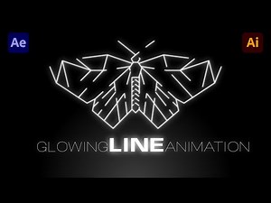 Glowing Line Animation. Adobe After Effects Tutorial