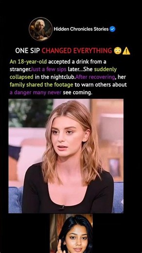 She Took One Drink From a Stranger... Then Collapsed 😔#TrueStory#DrinkSpiking#SafetyAwareness