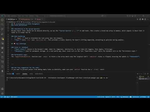 Why use React State - Creating a Simple Task Manager